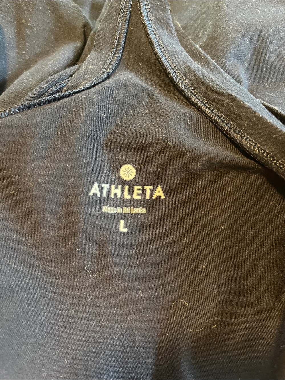 Athleta Navy Racerback Performance Tank - Picture 3 of 3